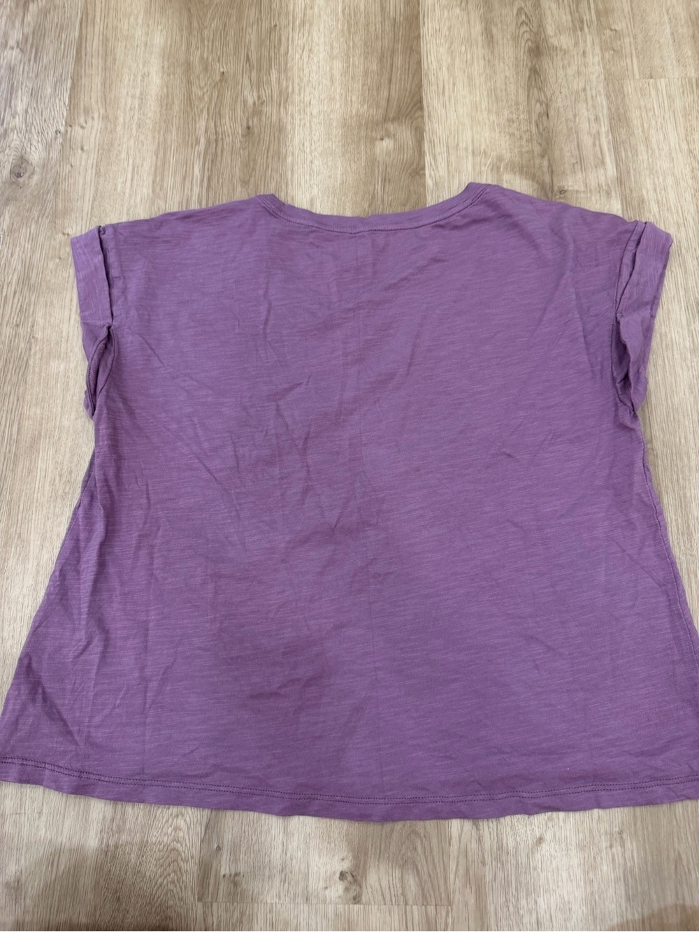 Garnett hill organic cotton casual short sleeve t-shirt top small classic comfy - Picture 4 of 10